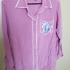 Dusty pink pajama top